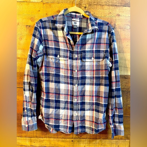 Old Navy Slim Fit Plaid Flannel Shirt - Picture 2 of 5